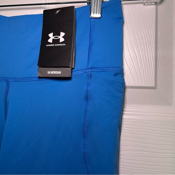 NWT Under Armour Vibrant‎ Blue Active Leggings Women’s Small Workout Activewear - Picture 2 of 5